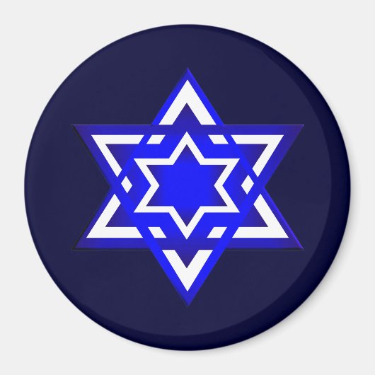 3dダビデの星 マグネット (正面)