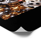 3Dダルマチアン犬ステッカー ポスター (角)