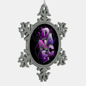 3Dダンス(夏) スノーフレークピューターオーナメント (左)