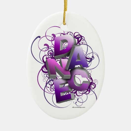 3Dダンス(夏) セラミックオーナメント (正面)