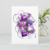 3Dダンス（夏）リサイタル招待状 招待状 (スタンド正面)