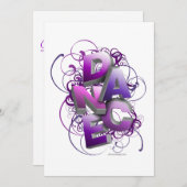 3Dダンス（夏）リサイタル招待状 招待状 (正面/裏面)