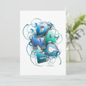 3Dダンス(春)リサイタル招待状 招待状 (スタンド正面)