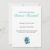 3Dダンス(春)リサイタル招待状 招待状 (裏面)
