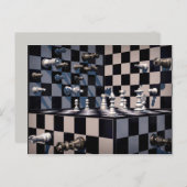 3Dチェスの郵便はがき ポストカード (正面/裏面)