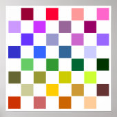 3Dチェスラベルグリッド(1-1/4"冷蔵庫用マグネット) ポスター (正面)