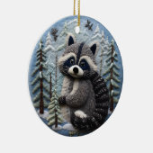 3Dチャーストマスアニマルウッドランド セラミックオーナメント (右)