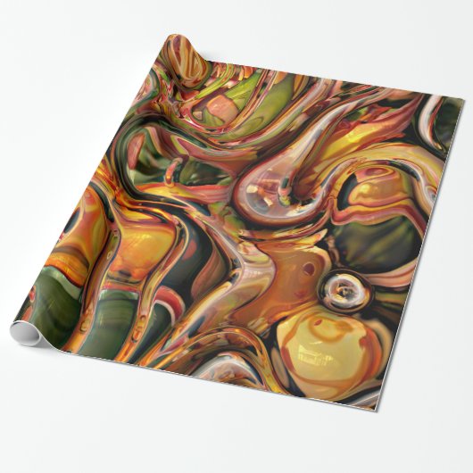 3Dツイスト02 ラッピングペーパー (アンロールド)