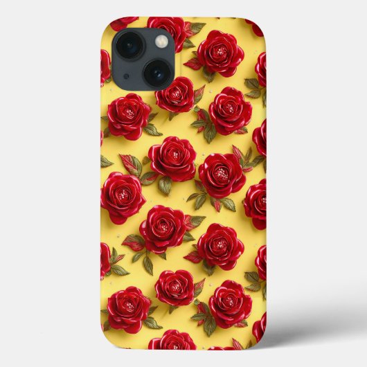 3Dテクスチャーが美しい深紅のバラのデザイン Case-Mate iPhoneケース (裏面)