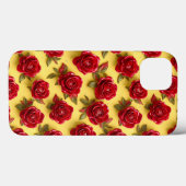 3Dテクスチャーが美しい深紅のバラのデザイン Case-Mate iPhoneケース (裏面 (横))