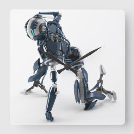 3Dテクニカル正方形壁時計 スクエア壁時計