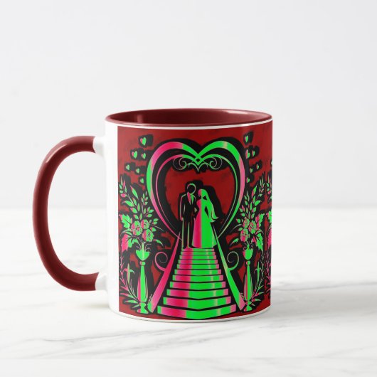 3Dデザインコンボマグカップ | Perfect Size Coffee & Tea Cu マグカップ (左)