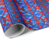 3Dデジカラフルタルデザインマットラップ紙- ラッピングペーパー (ロールコーナー)