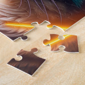 3Dデジタルカラフル猫 ジグソーパズル (側面)