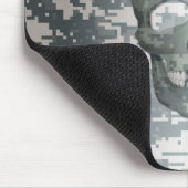 3Dデジタル迷彩柄スカル マウスパッド (コーナー)