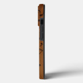 3Dデボスクレフ、 音符記号楽譜オン・ウッド Case-Mate iPhoneケース (裏面 / 左)