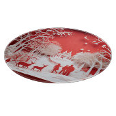 3Dトナカイと村の人 カッティングボード (角)