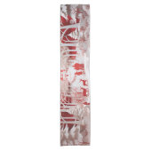 3Dトナカイと村の人 ショートテーブルランナー (正面)