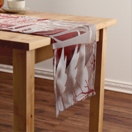 3Dトナカイと村の人 ミディアムテーブルランナー