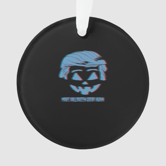 3Dトランプキンハロウィーンを再素晴らし開 オーナメント (正面)