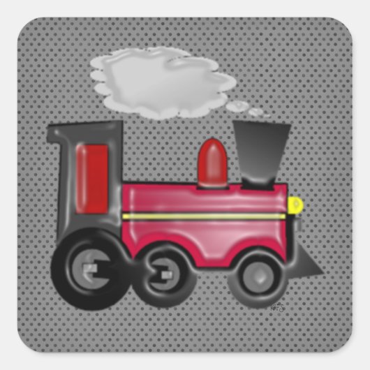 3Dトレインステッカー スクエアシール (正面)