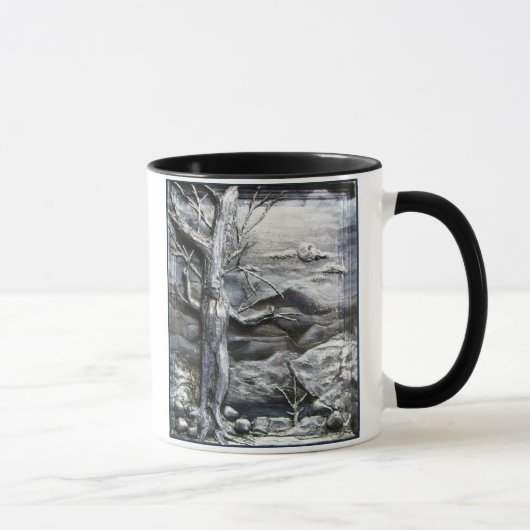 3Dトレマンブラックコーヒーマグ マグカップ (右)