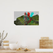 3Dトロリーチアウトとtouch ポスター (キッチン)