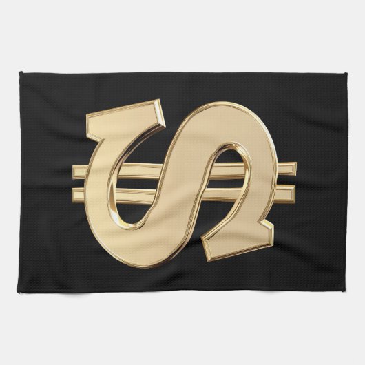 3Dドル記号 キッチンタオル (横)