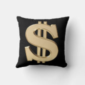 3Dドル記号 クッション (裏面)
