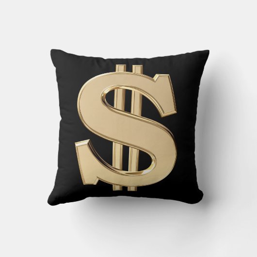 3Dドル記号 クッション (裏面)