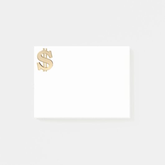 3Dドル記号 ポストイット (正面)