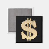3Dドル記号 マグネット (正面/裏面)