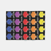 3Dドレイデルスハヌカーフリースブランケット フリースブランケット (正面(横))