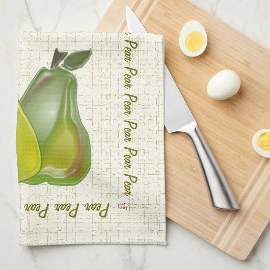 3Dナシ(WC) キッチンタオル (四つ折り)