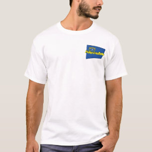 3Dネバダの州の旗 Tシャツ