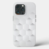3DハニカムホワイトiPhone 13 Proケース Case-Mate iPhoneケース (裏面)