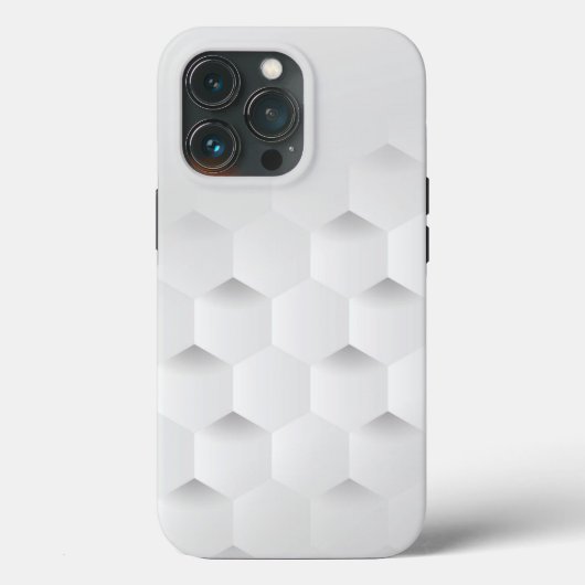 3DハニカムホワイトiPhone 13 Proケース Case-Mate iPhoneケース (裏面)