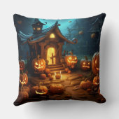 3dハロウィーンパンプキンハ幽霊のよく出るウス クッション (裏面)