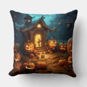 3dハロウィーンパンプキンハ幽霊のよく出るウス クッション (正面)