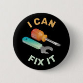 3Dハンドマニングツール:私はそれを修正することができる! 缶バッジ (正面)