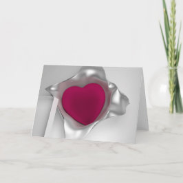 3Dハートの挨拶状 カード