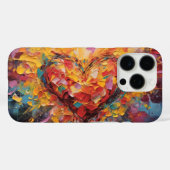 3Dハートの鮮やかな色の形状 Case-Mate iPhoneケース (裏面 (横))