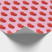 3Dハートアイコン ラッピングペーパー (角)