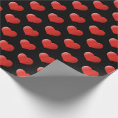 3Dハートアイコン ラッピングペーパー (角)