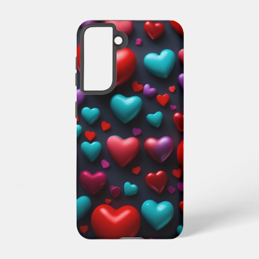 3Dハートエレガンス芸術的 SAMSUNG GALAXYケース (裏面)