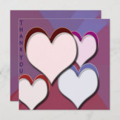 3Dハートサンキューカード シーズンカード (正面/裏面)