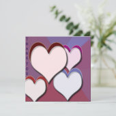 3Dハートサンキューカード シーズンカード (スタンド正面)