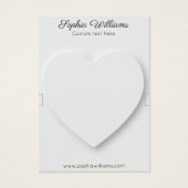 3Dハートミニマリストブレスレット表示カード (正面)