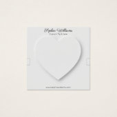 3Dハートミニマリストブレスレット表示カード (正面)