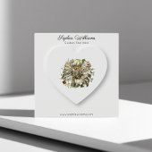 3Dハートミニマリストヘアピン表示カード